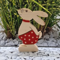 Hase-Pfote-hinten-rot